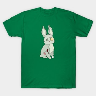 Zombie Rabbit Cartoon // Funny Halloween Zombie T-Shirt